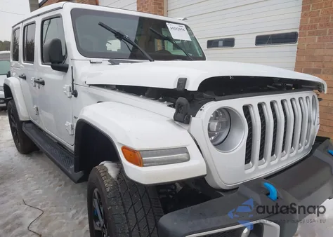 2022 Jeep Wrangler 4Xe Unlimited Sahara 4X4 из США, поврежденный, VIN 1C4JJXP68NW147515